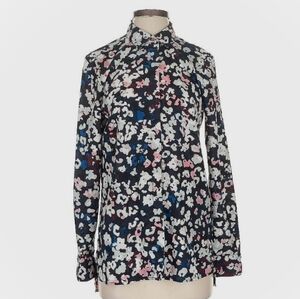 Ellen Tracy Button Down Blouse Shirt Women's Size Small